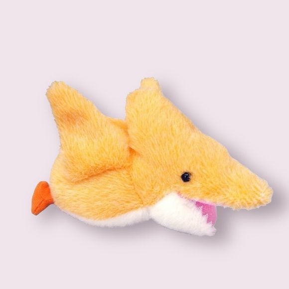 Takashoji Orange Pterodactyl Dinosaur 12" Plush Fuzzy Cute Kawaii Stuffie - Picture 1 of 10